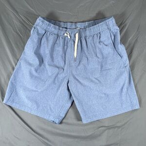 Fair Harbor Lined Shorts Men's Size XL Blue Stretch Activewear Drawstrings Beach